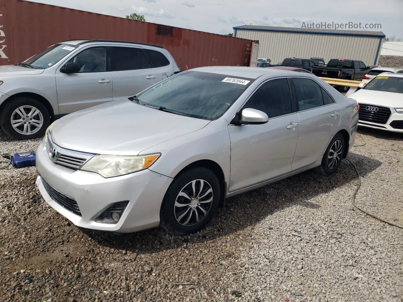 2012 Toyota Camry Base Silver vin: 4T4BF1FK8CR182115