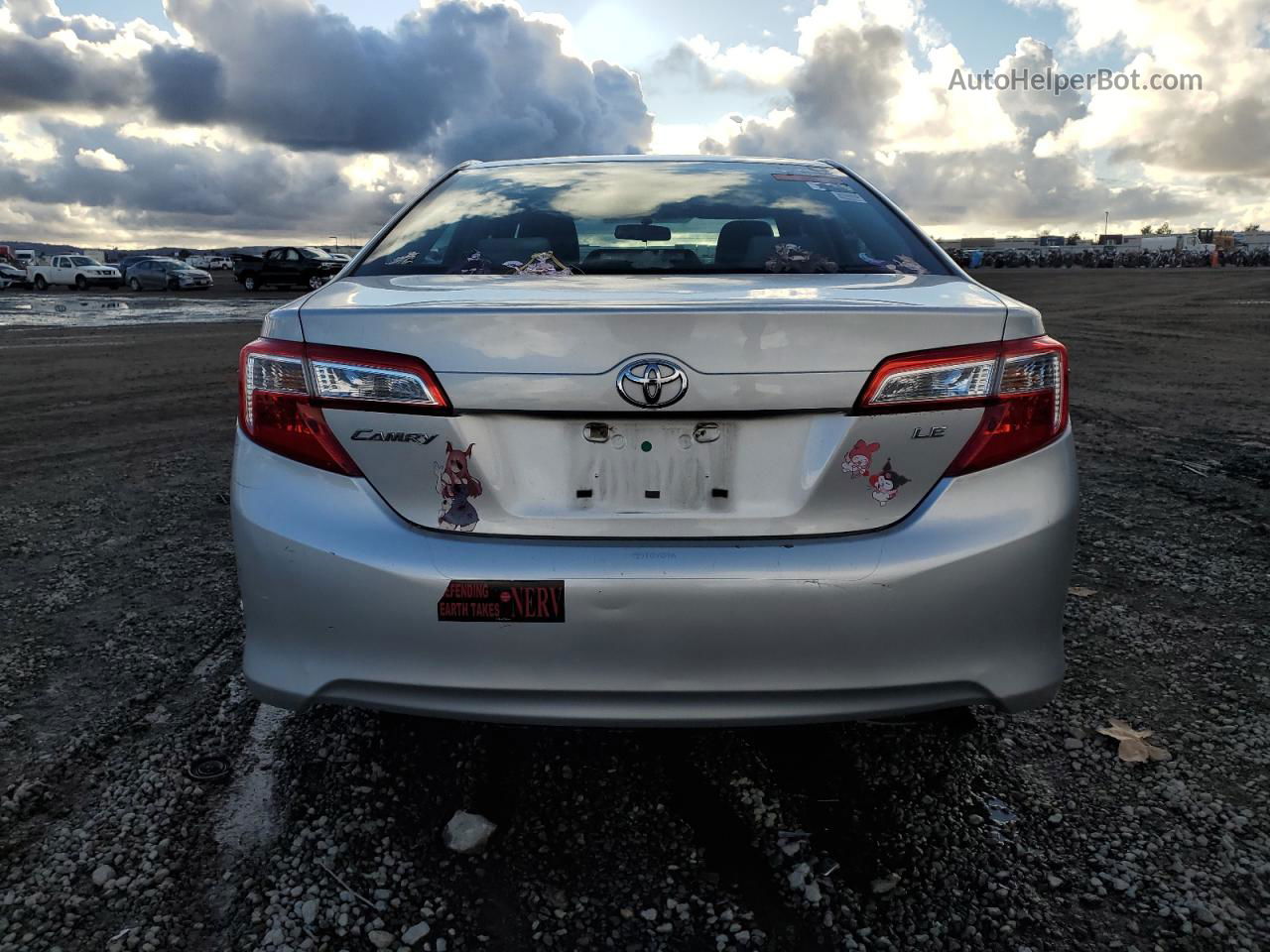 2012 Toyota Camry Base Silver vin: 4T4BF1FK8CR188948