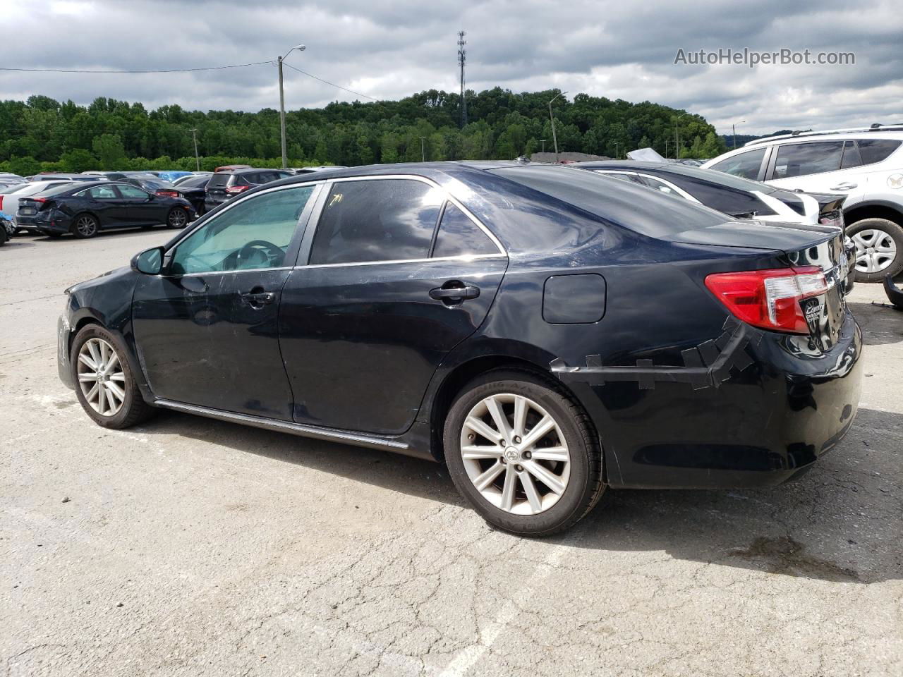 2012 Toyota Camry Base Черный vin: 4T4BF1FK8CR207420