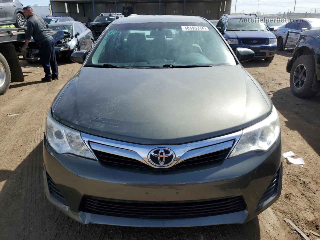 2012 Toyota Camry Base Green vin: 4T4BF1FK8CR226193