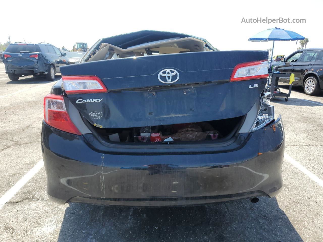 2014 Toyota Camry L Black vin: 4T4BF1FK8ER347759