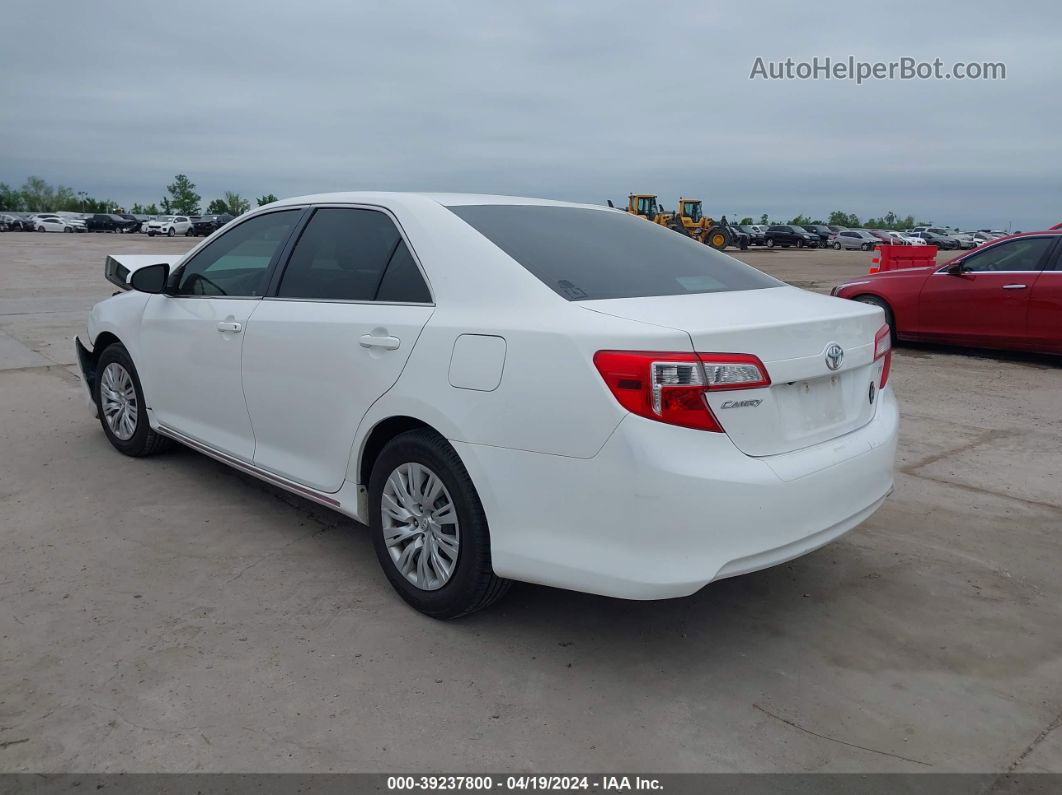 2014 Toyota Camry Le White vin: 4T4BF1FK8ER443231