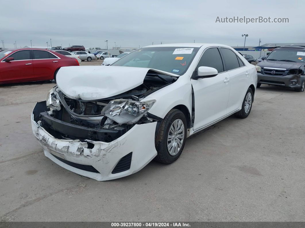 2014 Toyota Camry Le White vin: 4T4BF1FK8ER443231