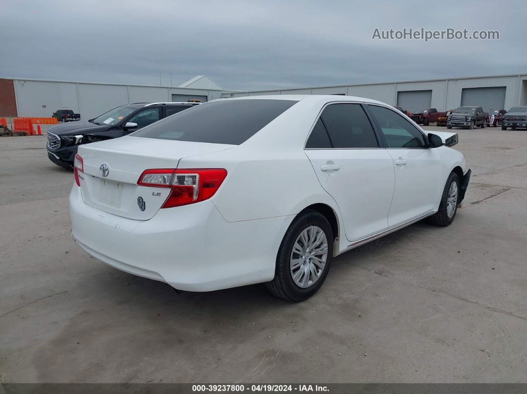 2014 Toyota Camry Le White vin: 4T4BF1FK8ER443231