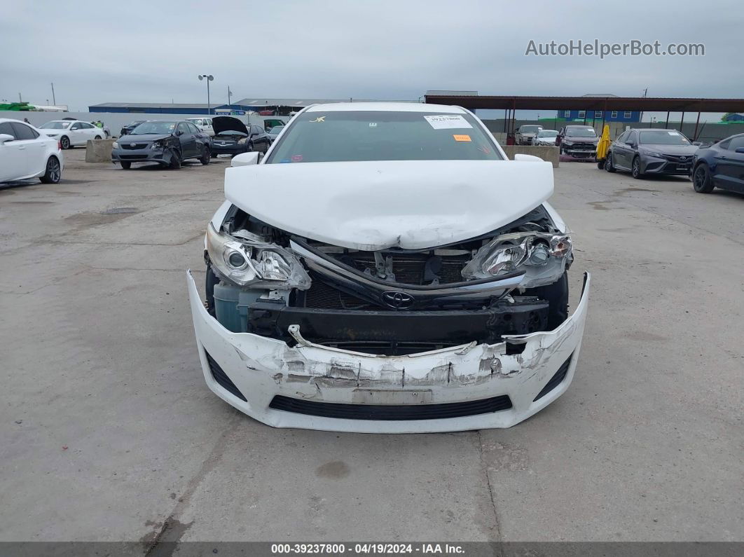 2014 Toyota Camry Le White vin: 4T4BF1FK8ER443231