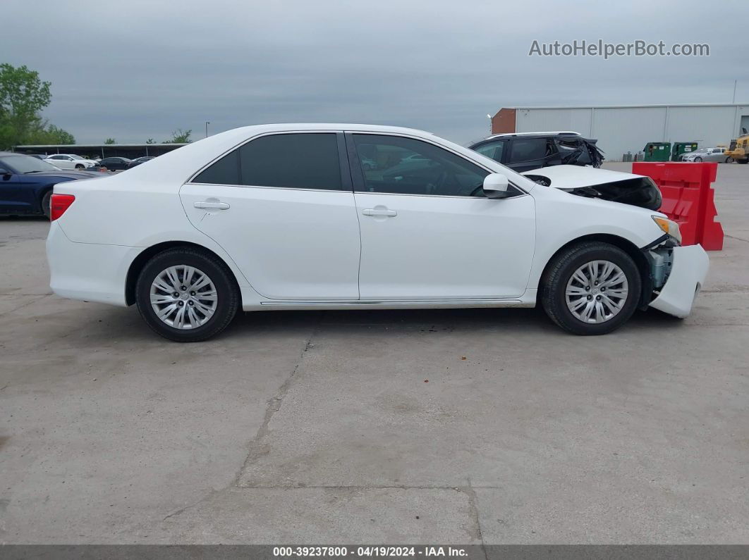 2014 Toyota Camry Le White vin: 4T4BF1FK8ER443231