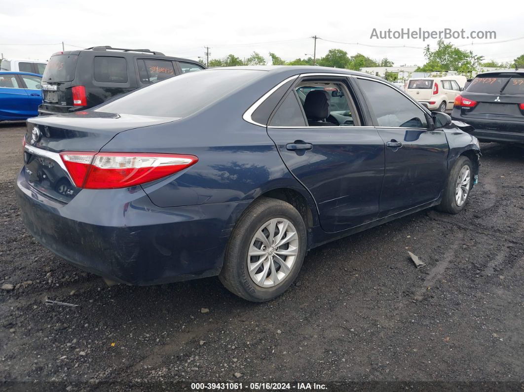 2016 Toyota Camry Le Blue vin: 4T4BF1FK8GR559984