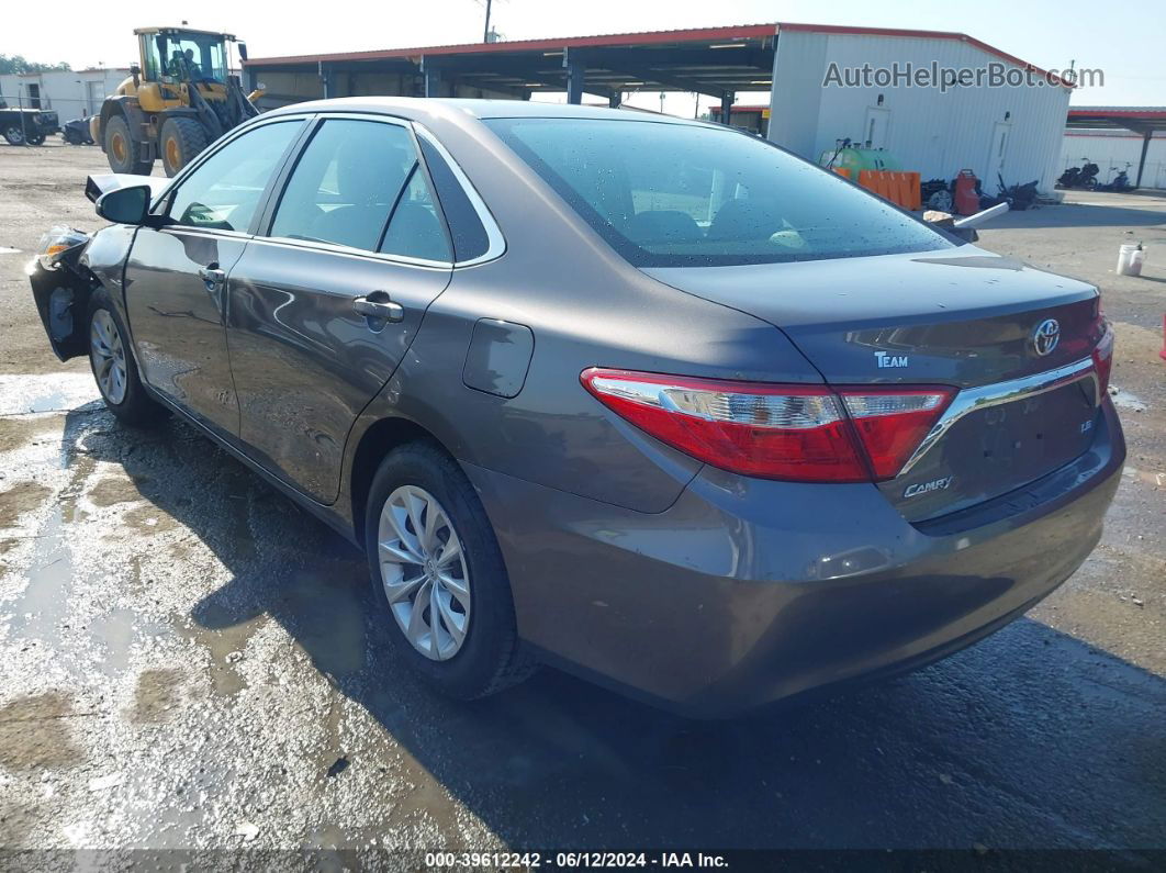 2016 Toyota Camry Le Gray vin: 4T4BF1FK8GR577112