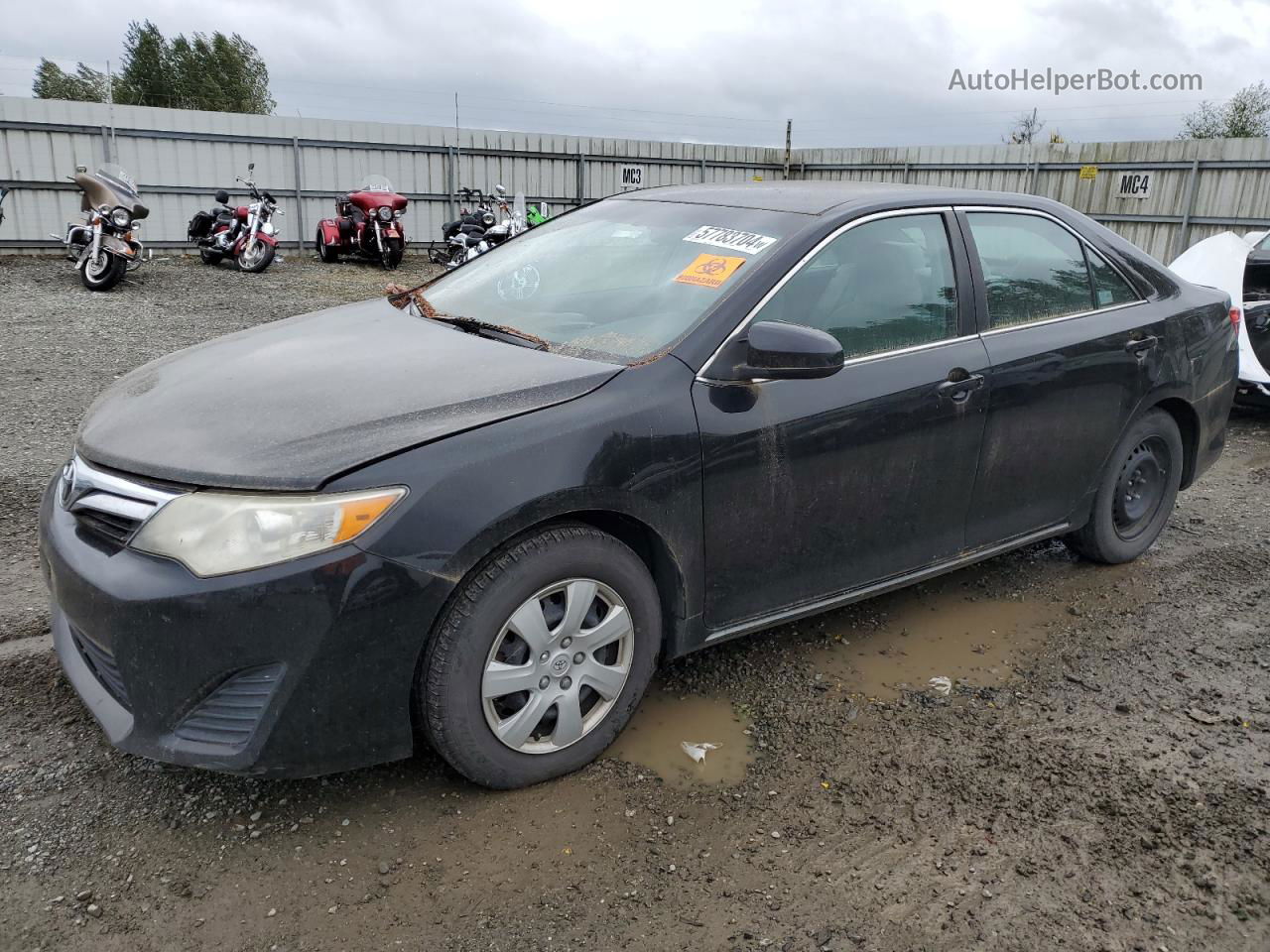 2012 Toyota Camry Base Black vin: 4T4BF1FK9CR185749