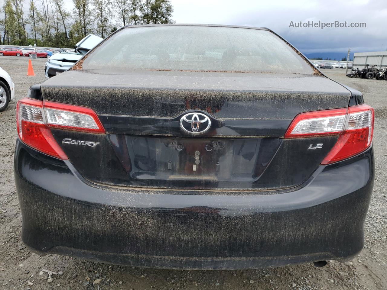 2012 Toyota Camry Base Black vin: 4T4BF1FK9CR185749