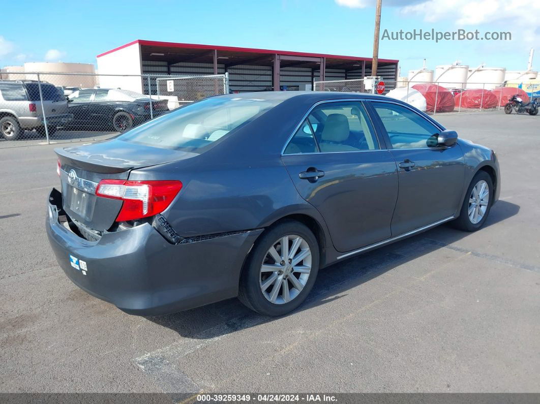 2012 Toyota Camry Xle Gray vin: 4T4BF1FK9CR190708