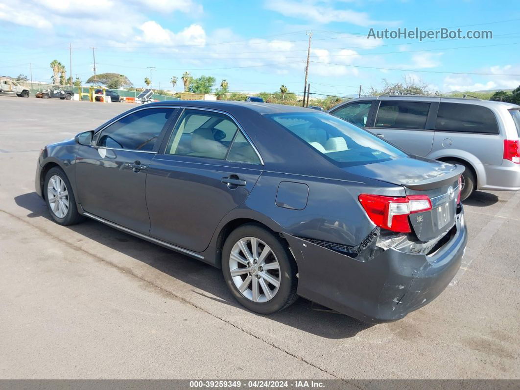 2012 Toyota Camry Xle Gray vin: 4T4BF1FK9CR190708