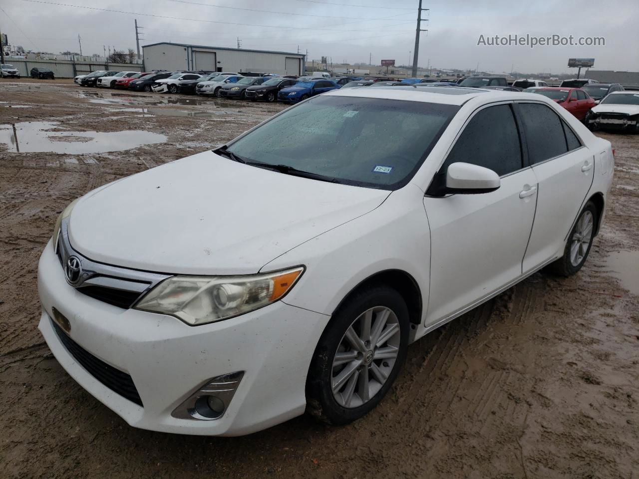 2012 Toyota Camry Base White vin: 4T4BF1FK9CR252950