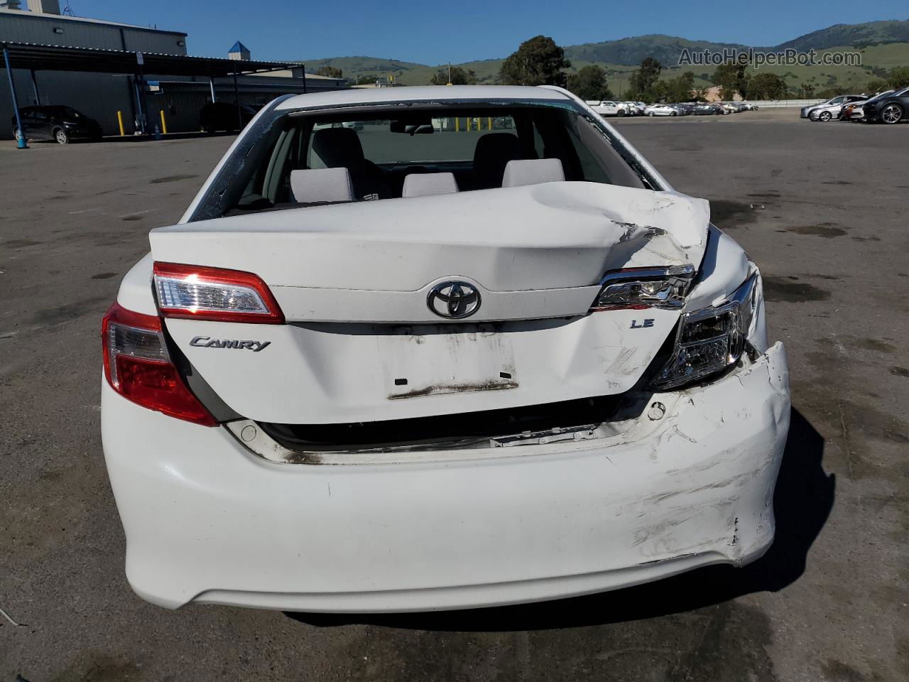 2012 Toyota Camry Base White vin: 4T4BF1FK9CR258263