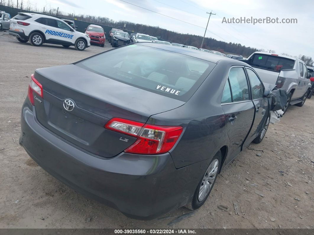 2014 Toyota Camry Le Gray vin: 4T4BF1FK9ER362755