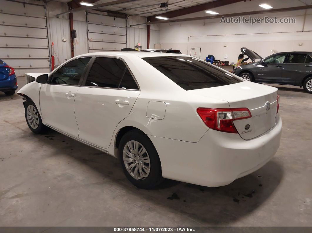 2014 Toyota Camry Le White vin: 4T4BF1FK9ER428835