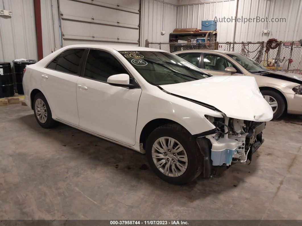 2014 Toyota Camry Le White vin: 4T4BF1FK9ER428835