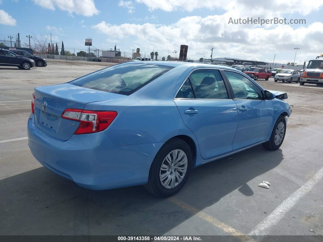 2012 Toyota Camry Le Blue vin: 4T4BF1FKXCR204356