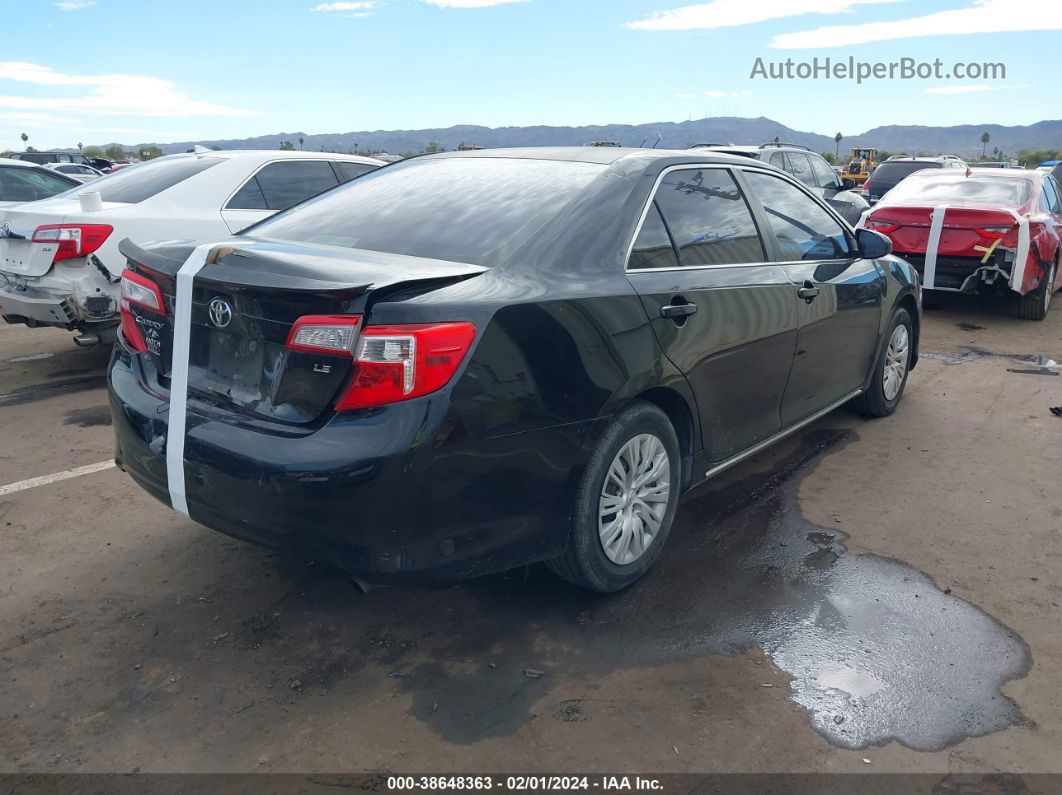 2012 Toyota Camry Le Черный vin: 4T4BF1FKXCR211288