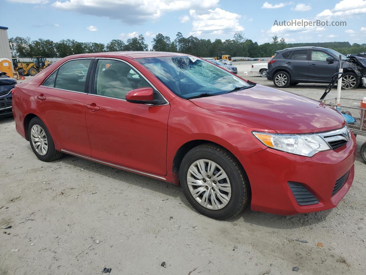 2012 Toyota Camry Base Red vin: 4T4BF1FKXCR217057