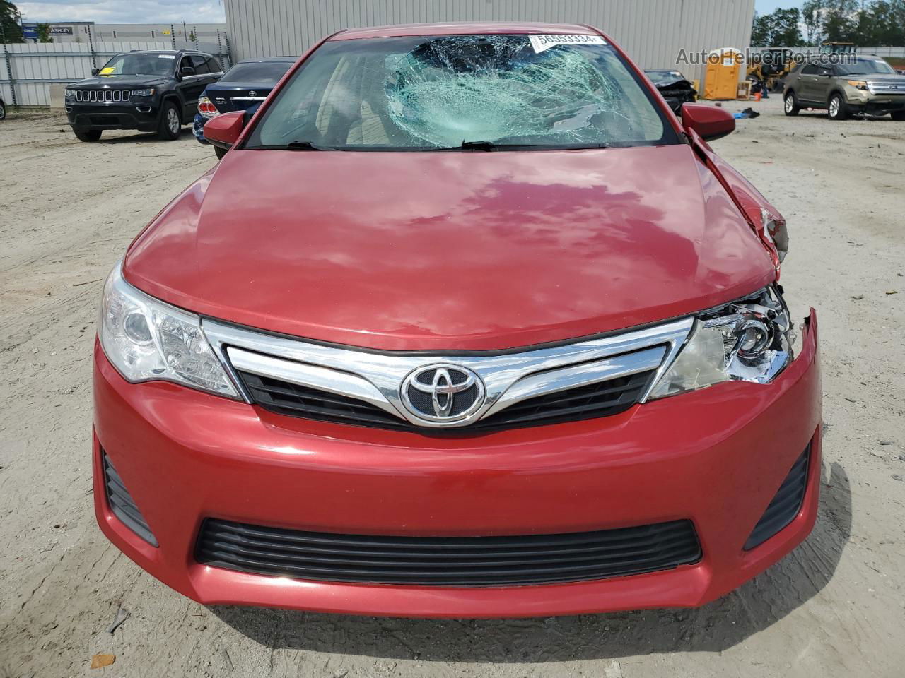 2012 Toyota Camry Base Red vin: 4T4BF1FKXCR217057