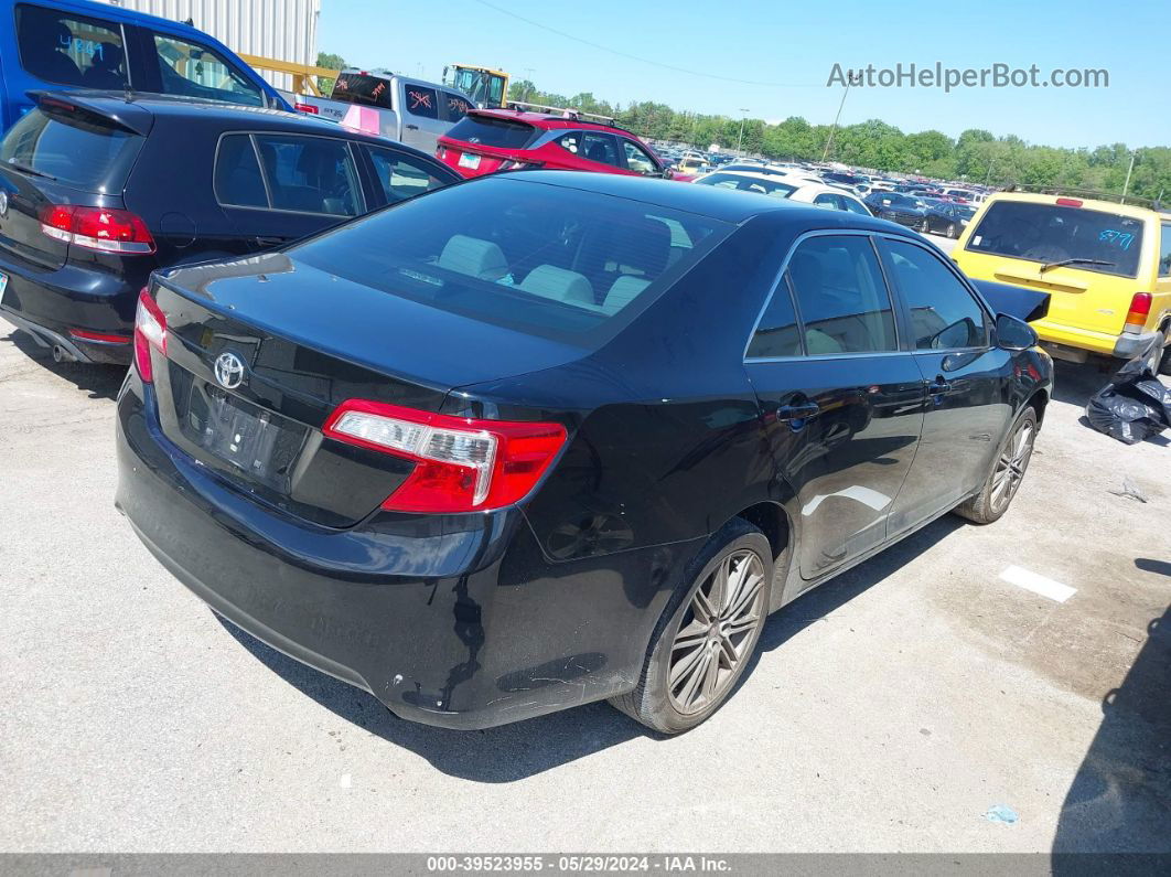 2012 Toyota Camry Le Black vin: 4T4BF1FKXCR235140