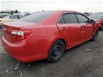 2012 Toyota Camry Base Red vin: 4T4BF1FKXCR244078