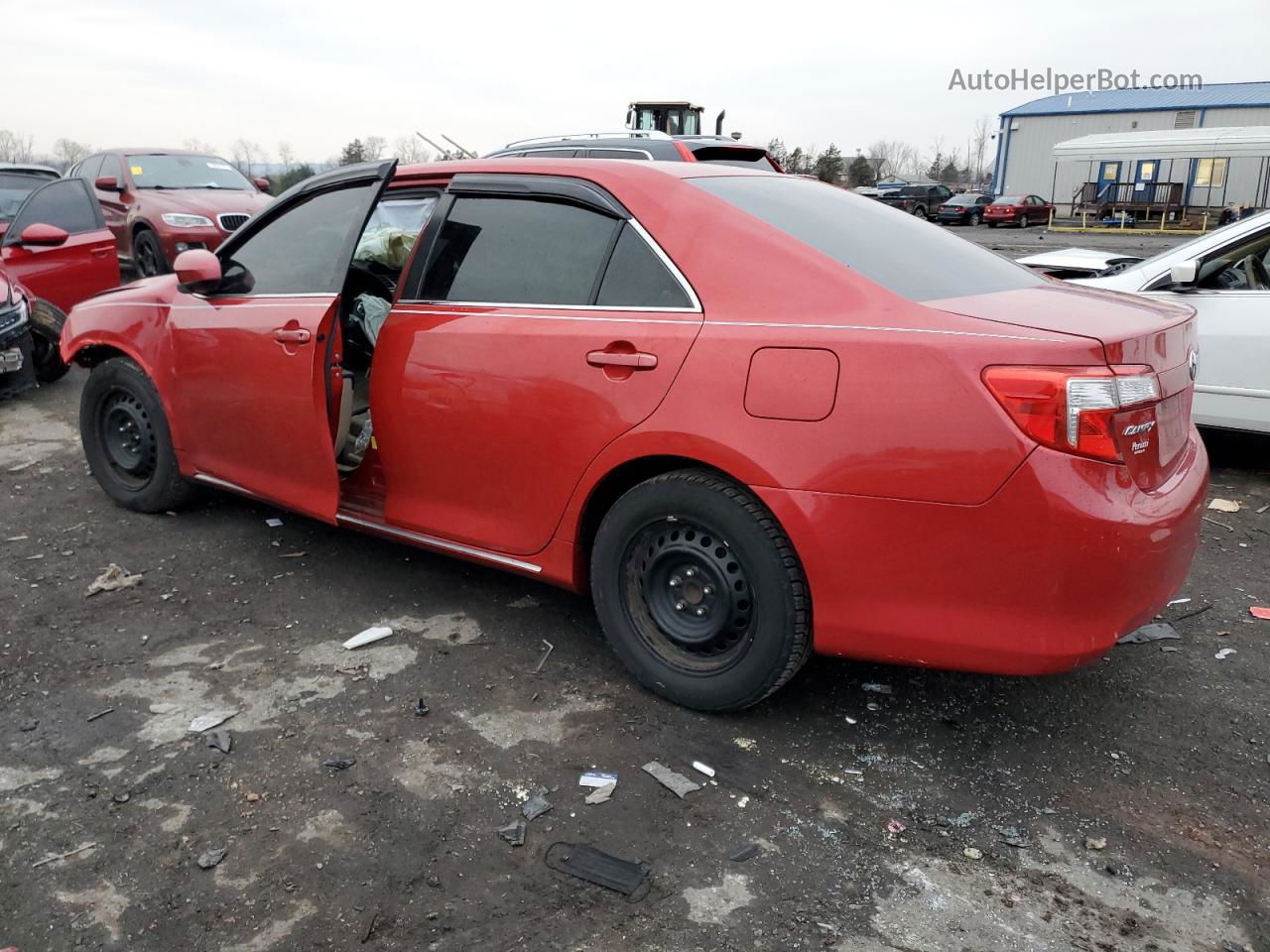 2012 Toyota Camry Base Red vin: 4T4BF1FKXCR244078