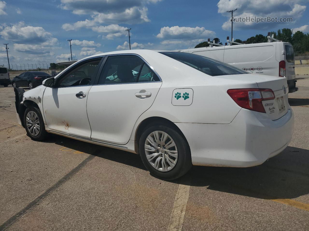 2012 Toyota Camry Base White vin: 4T4BF1FKXCR258787