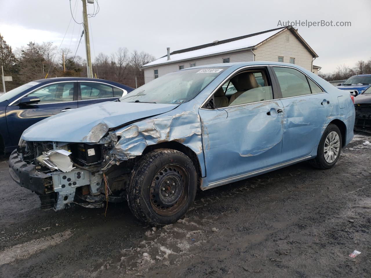 2012 Toyota Camry Base Blue vin: 4T4BF1FKXCR258983