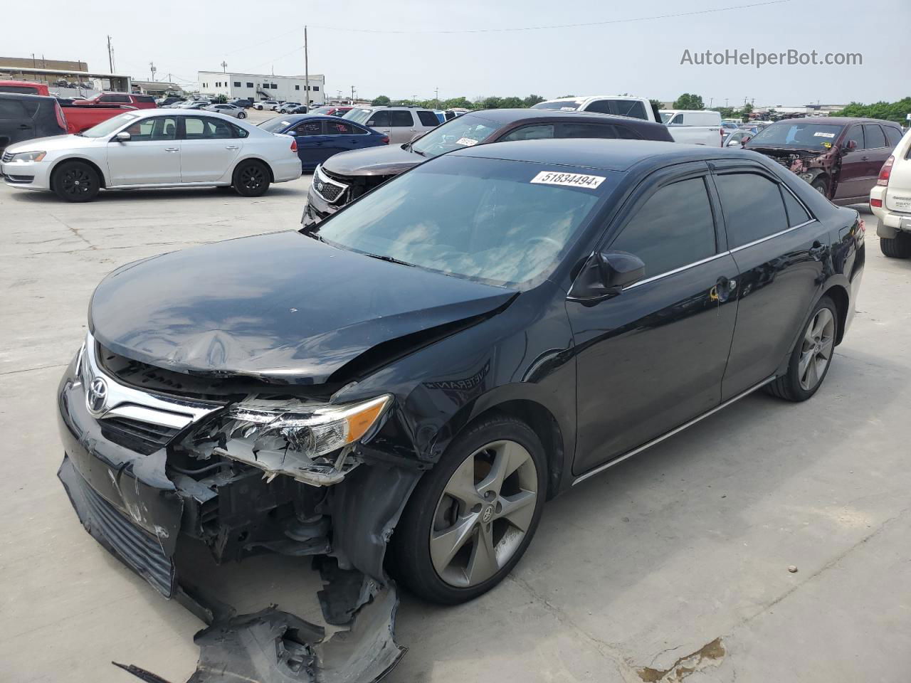 2012 Toyota Camry Base Black vin: 4T4BF1FKXCR265500