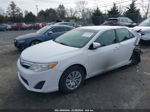 2012 Toyota Camry Le White vin: 4T4BF1FKXCR271944