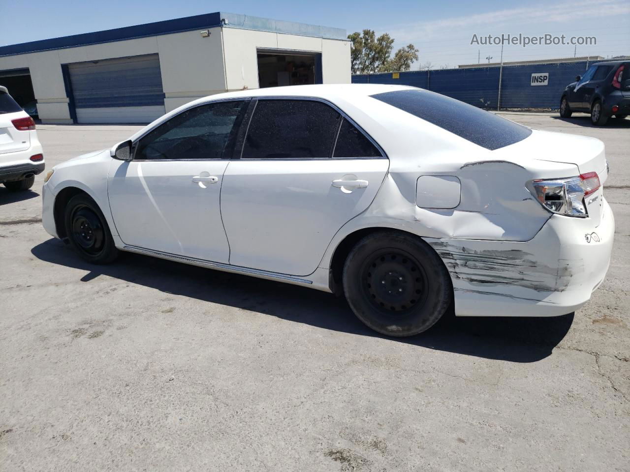 2013 Toyota Camry L White vin: 4T4BF1FKXDR297350