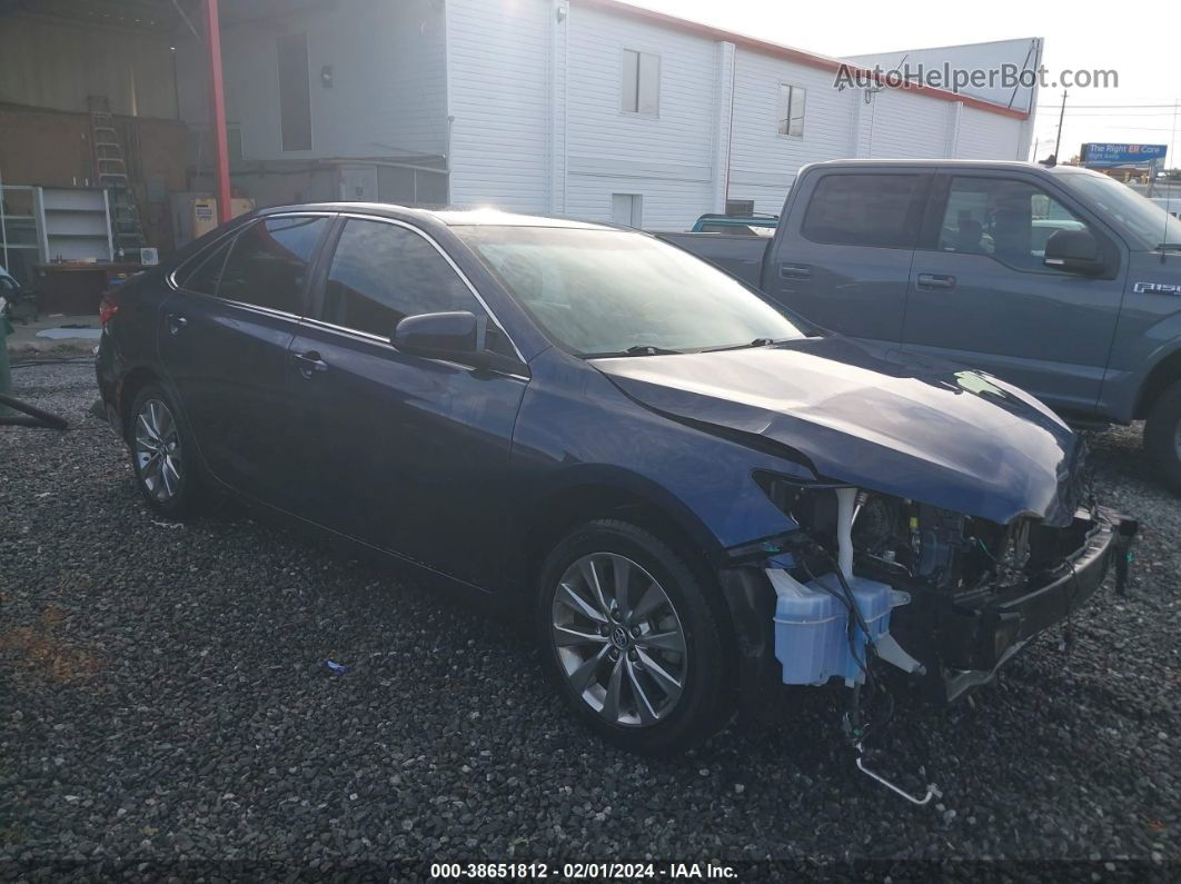 2016 Toyota Camry Xle Синий vin: 4T4BF1FKXGR549845