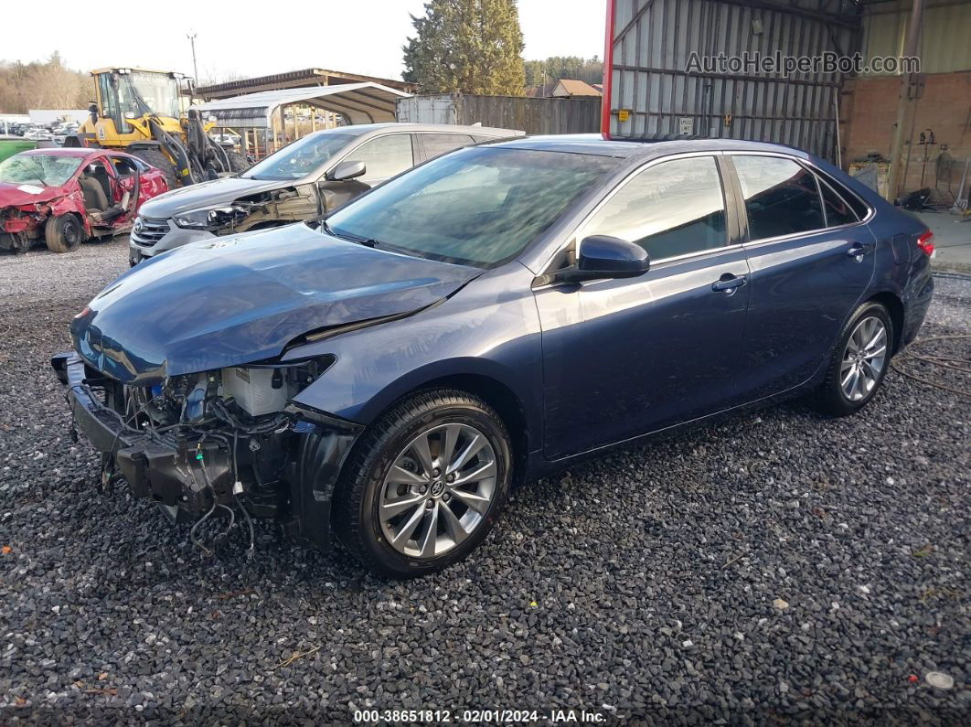 2016 Toyota Camry Xle Blue vin: 4T4BF1FKXGR549845