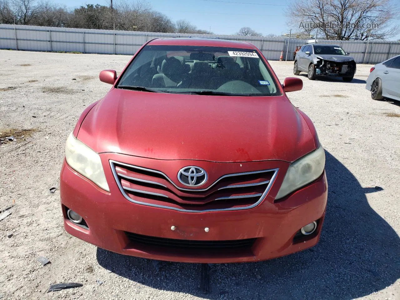 2011 Toyota Camry Base Red vin: 4T4BF3EK0BR152487