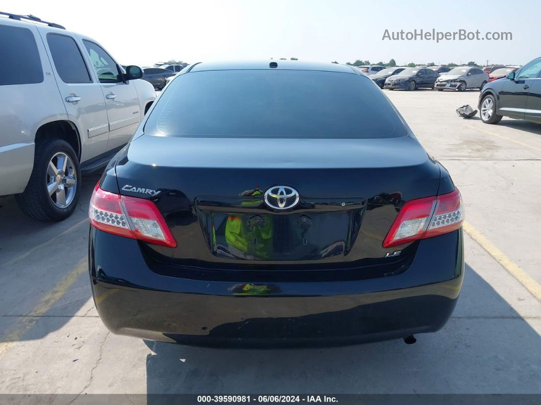 2011 Toyota Camry Le Black vin: 4T4BF3EK0BR154773