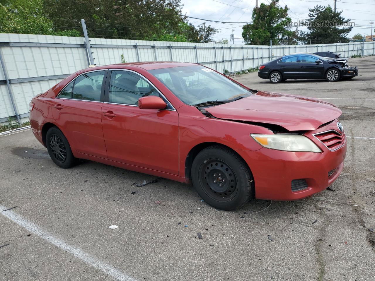 2011 Toyota Camry Base Красный vin: 4T4BF3EK2BR116459