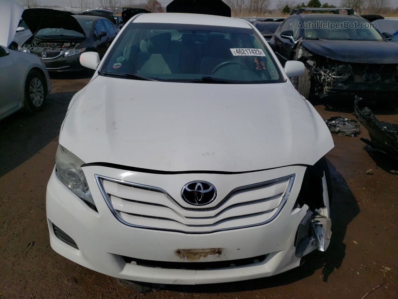 2011 Toyota Camry Base White vin: 4T4BF3EK2BR206517