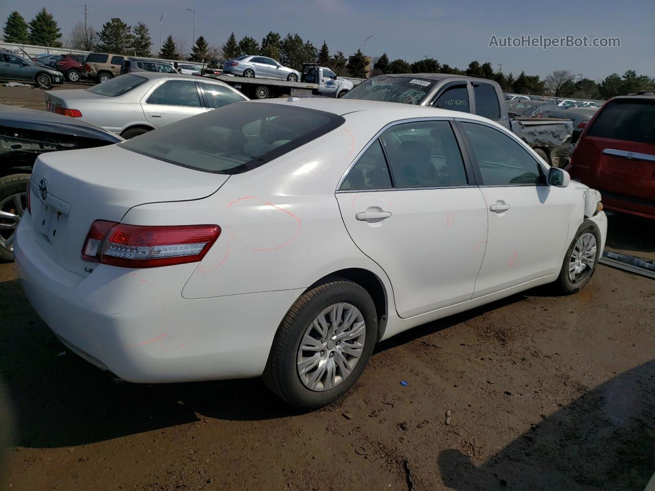 2011 Toyota Camry Base White vin: 4T4BF3EK2BR206517