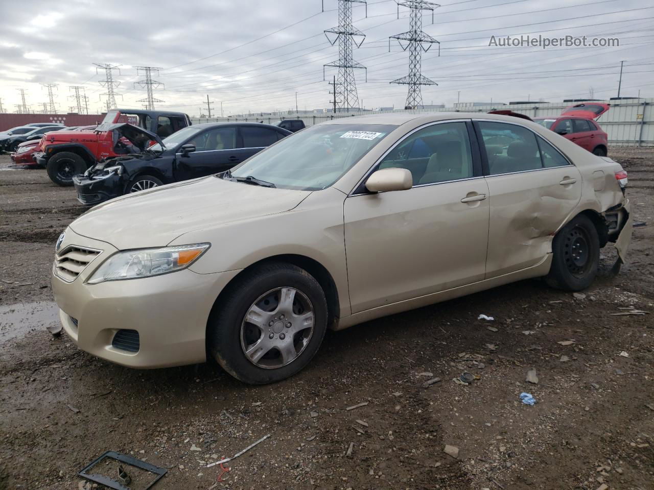 2011 Toyota Camry Base Cream vin: 4T4BF3EK4BR128533