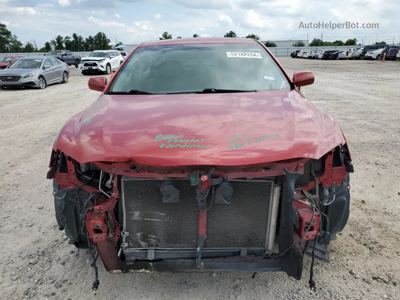 2011 Toyota Camry Base Red vin: 4T4BF3EK4BR148121