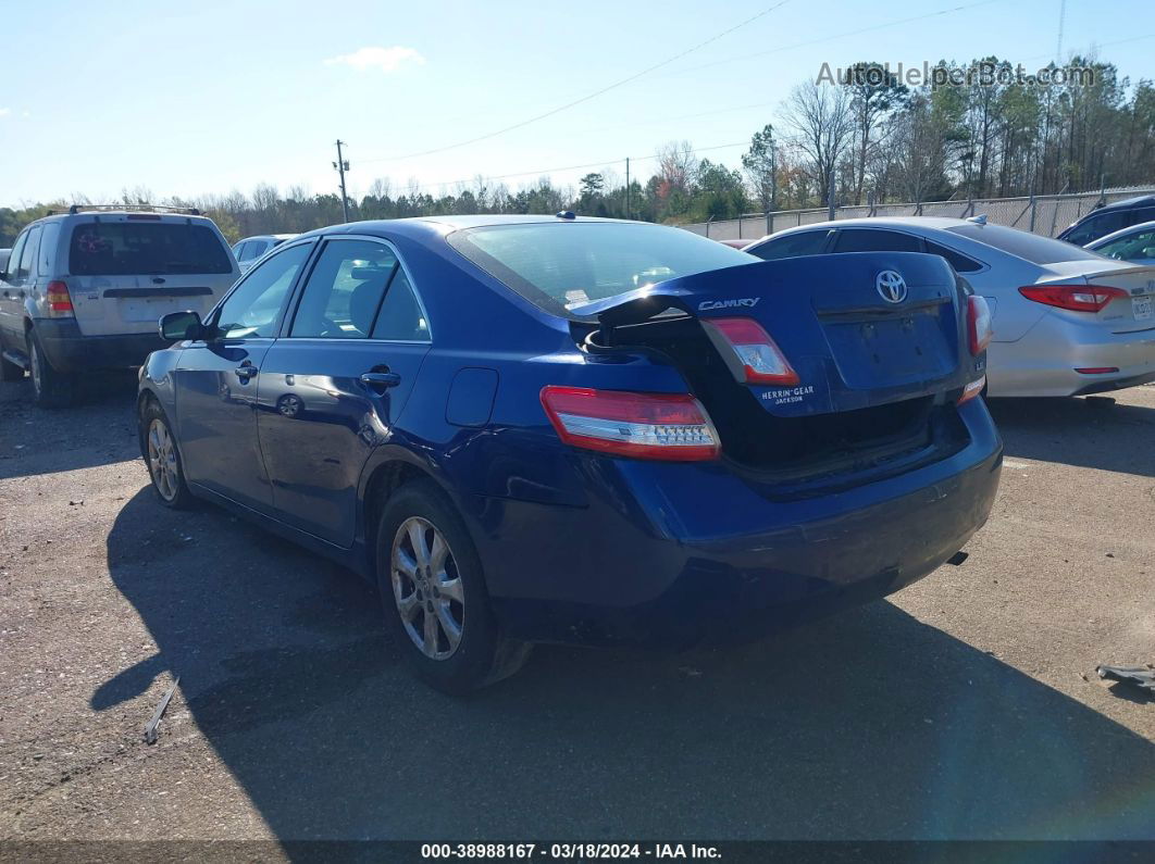 2011 Toyota Camry Le Синий vin: 4T4BF3EK4BR152721