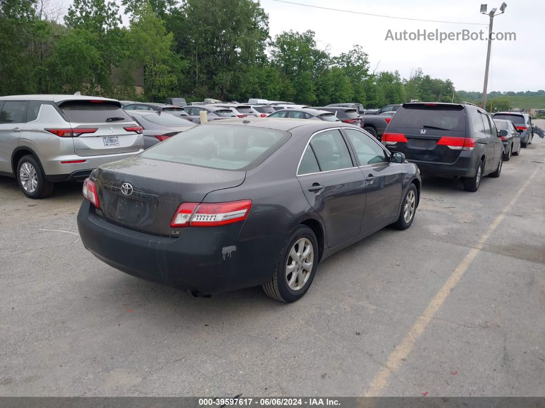 2011 Toyota Camry Le Gray vin: 4T4BF3EK4BR180146