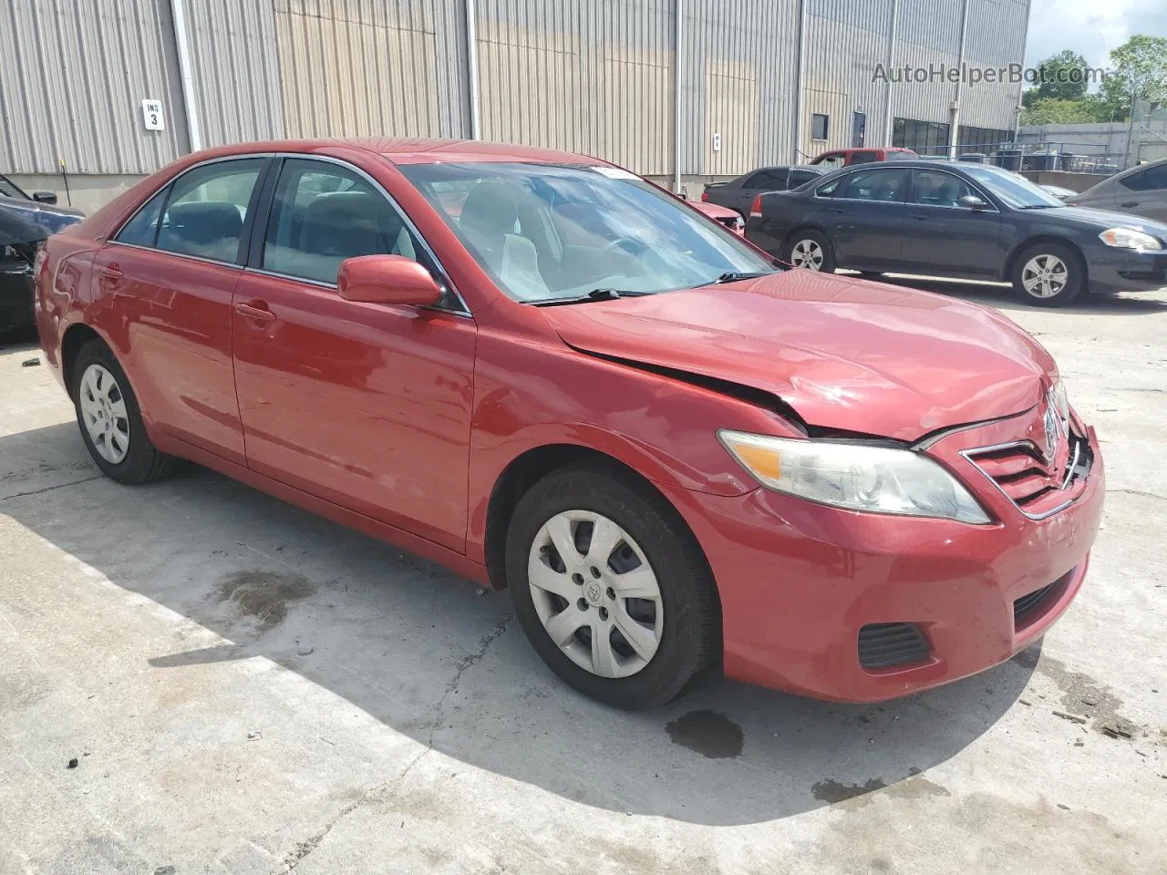 2011 Toyota Camry Base Red vin: 4T4BF3EK4BR190224