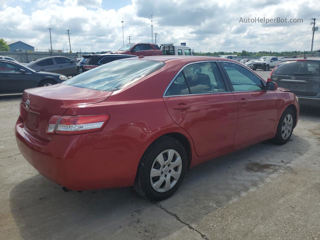 2011 Toyota Camry Base Red vin: 4T4BF3EK4BR190224