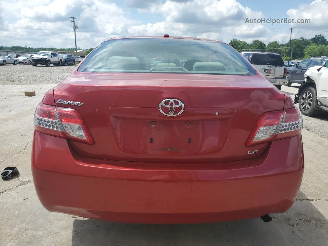 2011 Toyota Camry Base Red vin: 4T4BF3EK4BR190224