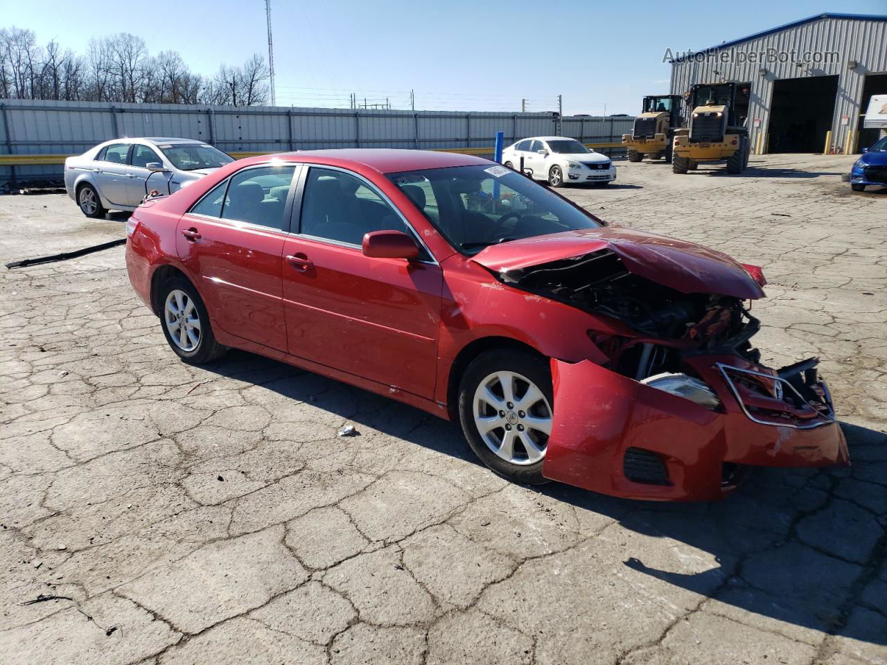 2011 Toyota Camry Base Красный vin: 4T4BF3EK5BR099379