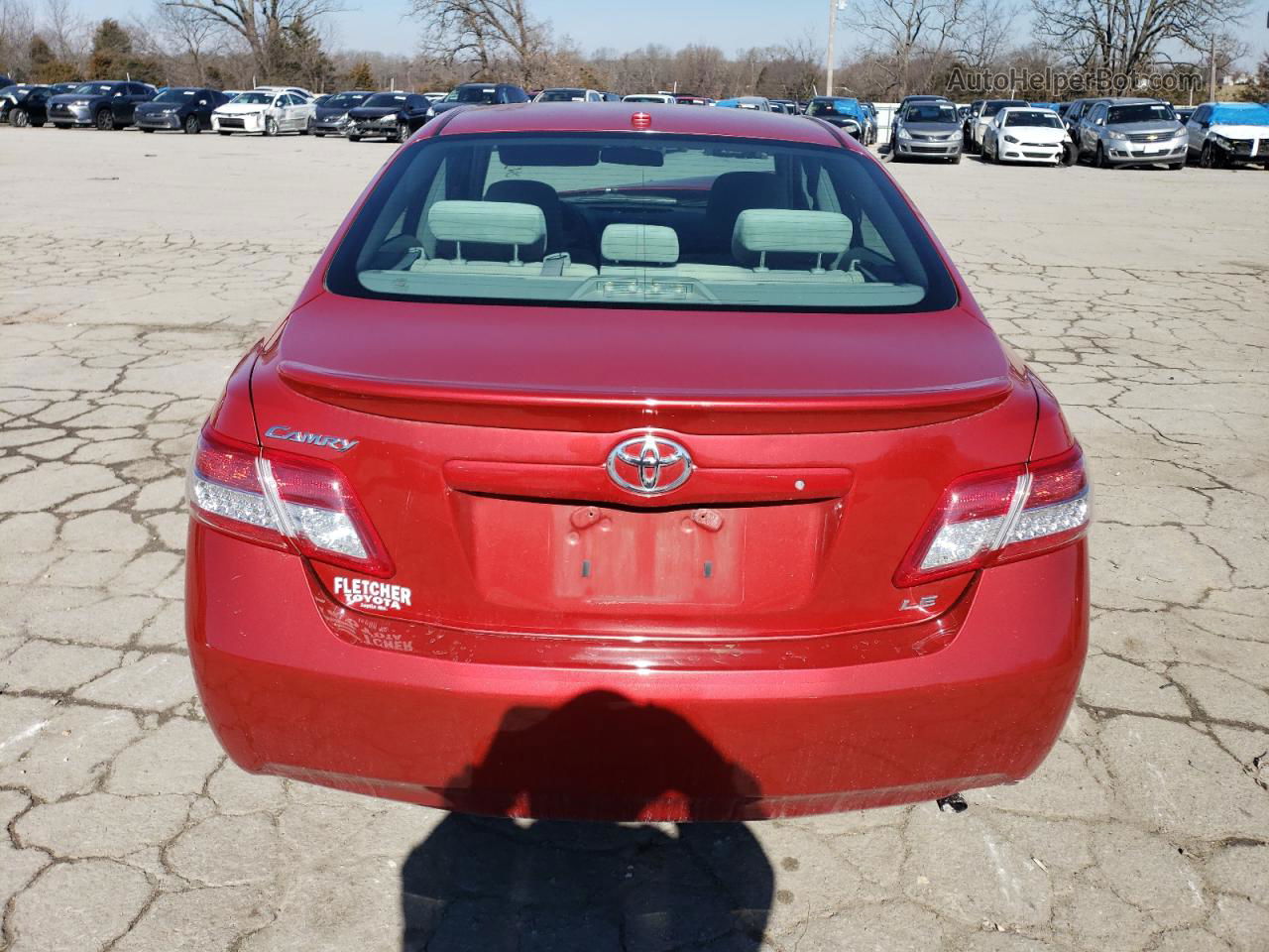 2011 Toyota Camry Base Red vin: 4T4BF3EK5BR099379