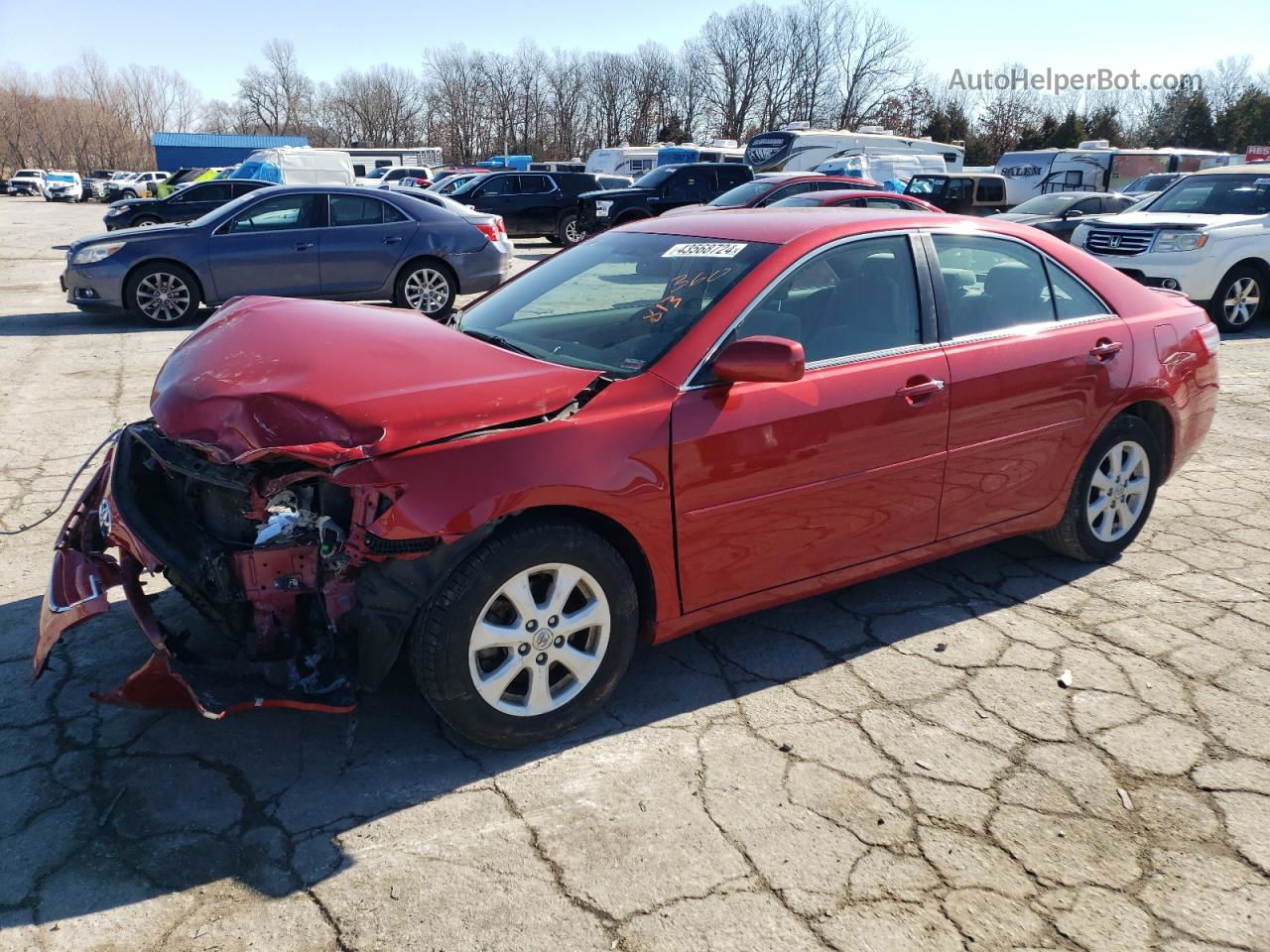 2011 Toyota Camry Base Red vin: 4T4BF3EK5BR099379